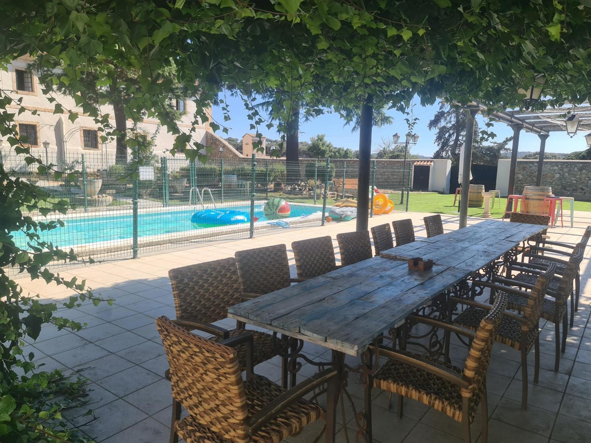 Casa Rural Palacio Conde De Aldana Con Piscina Entre Encinares Y Dehesas Terradillos Kültér fotó